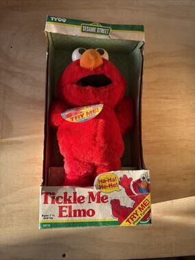 Vintage 1996 Tickle Me Elmo Original Tyco Sesame Street NEW In Box 62715